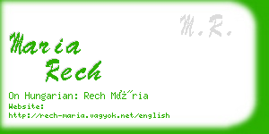 maria rech business card